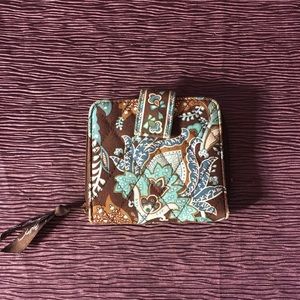 Blue and Brown Vera Bradley wallet